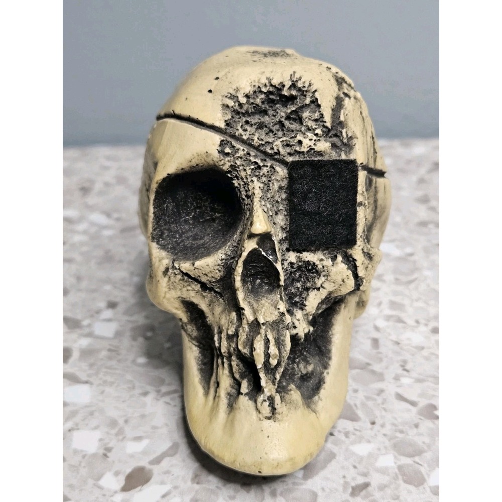 VINTAGE Disney Randotti Skull Pirate Eye Patch Glow in the Dark 3.5" Tall